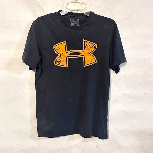 Under Armour Black Short Sleeve Athletic T Shirt Tee - Picture 1 of 7
